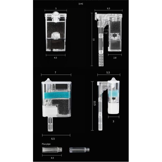 فلتر شفاف سلايدر شلال للأحواض الصغيرة - Atlantis aqua Filter