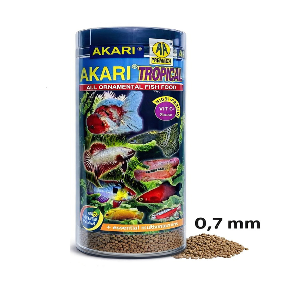 غذاء للأسماك الإستوائية المدعم بالفيتامينات - AKARI TROPICAL