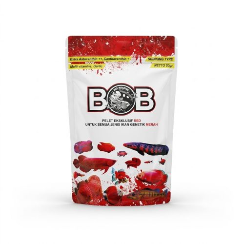 غذاء حبوب شامل لكل الأسماك الحمراء - BOB fish food