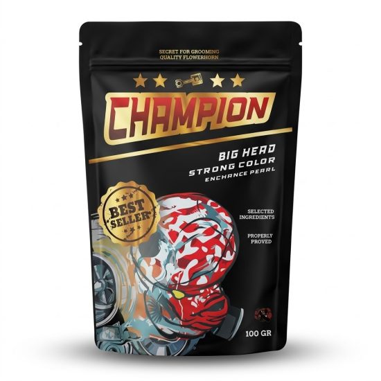 غذاء إحترافي مخصص للمحترفين لغذاء أسماك الفلاورهورن - Champion big head