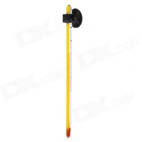 مقياس درجة حرارة زجاجي لون أصفر - Glass Thermometer