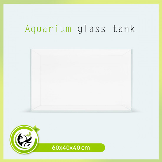 حوض زجاجي سوبر كلير حجم 60x40x40 سم حوض زجاجي سوبر كلير حجم 60x40x40 سم