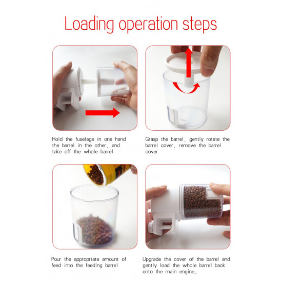 جهاز تغذية الأسماك الألي - SOBO - Automatic Food Dispenser جهاز تغذية الأسماك الألي - SOBO - Automatic Food Dispenser