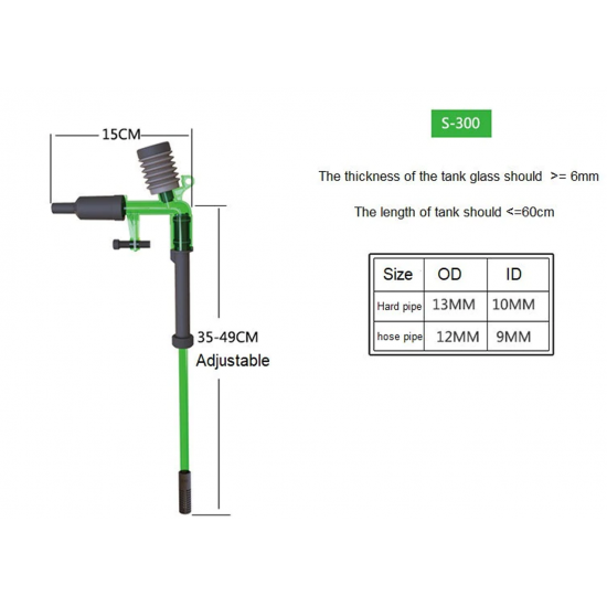 أداة تنظيف وشفط الماء بحجم وسط وكبير للمحترافين - Qanvee Sand cleaning tank أداة تنظيف وشفط الماء بحجم وسط وكبير للمحترافين - Qanvee Sand cleaning tank