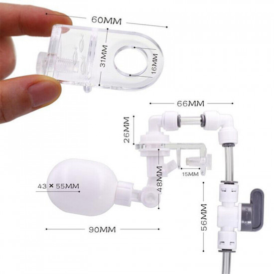عوامة تعبئة حوض الأسماك عند التبخر - Auto Top-off System عوامة تعبئة حوض الأسماك عند التبخر - Auto Top-off System