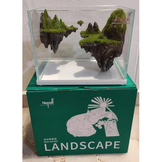 مجموعة حوض صغير زجاج سوبر كرستال مع ديكور كامل ثلاثي الأبعاد - nepall aquarium مجموعة حوض صغير زجاج سوبر كرستال مع ديكور كامل ثلاثي الأبعاد - nepall aquarium