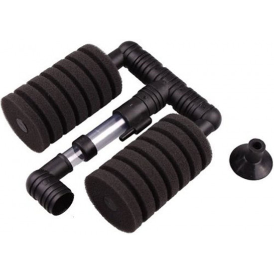 فلتر بقطعتين أسفنح يعمل بمضخة الهواء - Sponge Filter فلتر بقطعتين أسفنح يعمل بمضخة الهواء - Sponge Filter