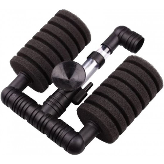 فلتر بقطعتين أسفنح يعمل بمضخة الهواء - Sponge Filter فلتر بقطعتين أسفنح يعمل بمضخة الهواء - Sponge Filter