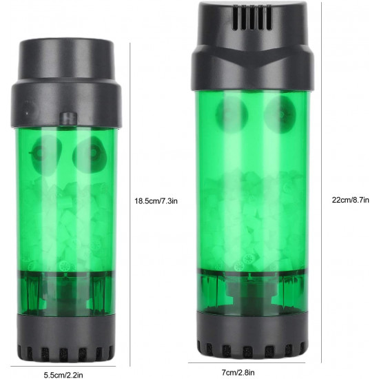 فلتر داخلي 1 في 2 داعم للبكتيريا وصانع اكسجين مع ميديا مجاني - Fluidized bed فلتر داخلي 1 في 2 داعم للبكتيريا وصانع اكسجين مع ميديا مجاني - Fluidized bed