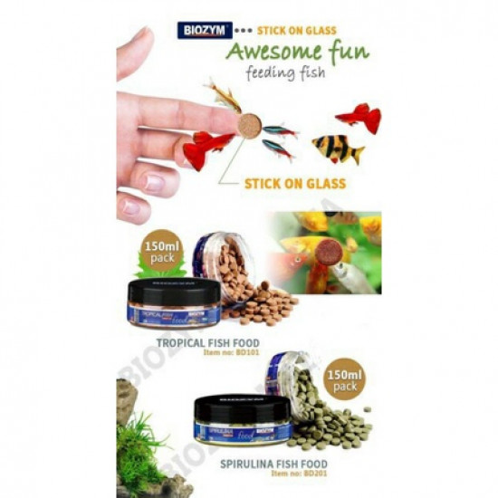 الغذاء الاصق من السبيرولينا الأفضل في المتجر لجميع الأسماك - Biozym الغذاء الاصق من السبيرولينا الأفضل في المتجر لجميع الأسماك - Biozym
