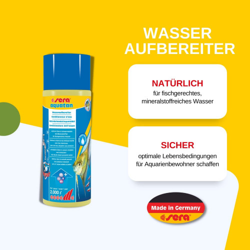 مزيل الكلور والكلورومين والمعادن الثقيلة من ألمانيا - Sera Aquatan مزيل الكلور والكلورومين والمعادن الثقيلة من ألمانيا - Sera Aquatan