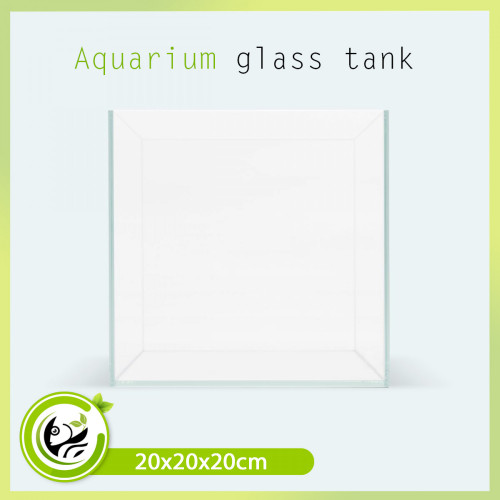 حوض زجاجي سوبر كلير حجم 20x20x20 سم حوض زجاجي سوبر كلير حجم 20x20x20 سم