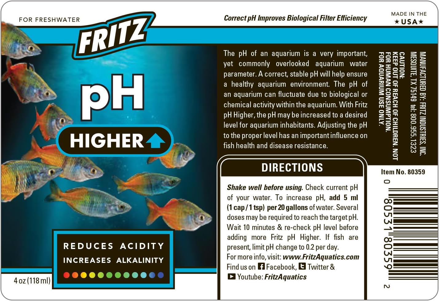 رفع مستوى الحموضة - Fritz Aquatics رفع مستوى الحموضة - Fritz Aquatics