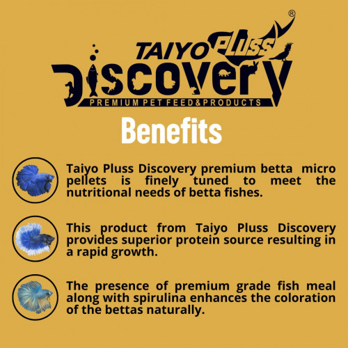 غذاء أسماك البيتا الأكثر تنوع - Taiyo Pluss Discovery غذاء أسماك البيتا الأكثر تنوع - Taiyo Pluss Discovery