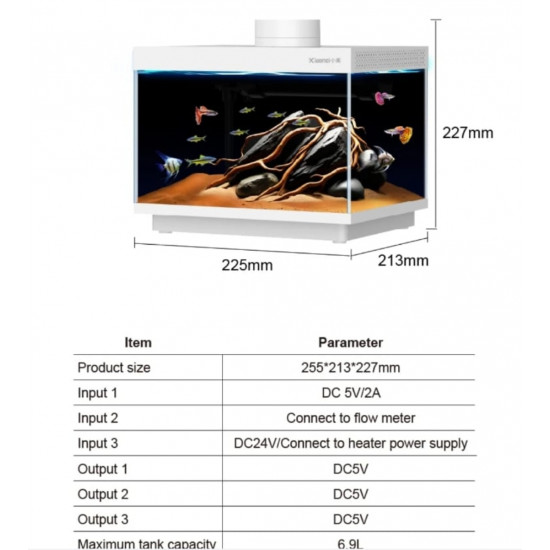 حوض صغير بتقنيات حصرية لون أبيض - Xiaomei Small smart aquarium wifi حوض صغير بتقنيات حصرية لون أبيض - Xiaomei Small smart aquarium wifi