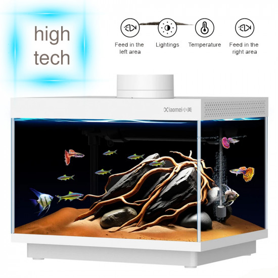 حوض صغير بتقنيات حصرية لون أبيض - Xiaomei Small smart aquarium wifi حوض صغير بتقنيات حصرية لون أبيض - Xiaomei Small smart aquarium wifi