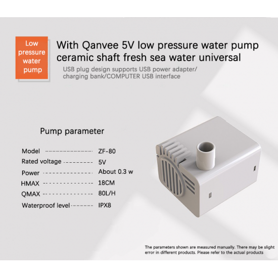 حوض كامل صغير مميز مع فلتر وإضاءة USB من شركة - QANVEE aquarium حوض كامل صغير مميز مع فلتر وإضاءة USB من شركة - QANVEE aquarium