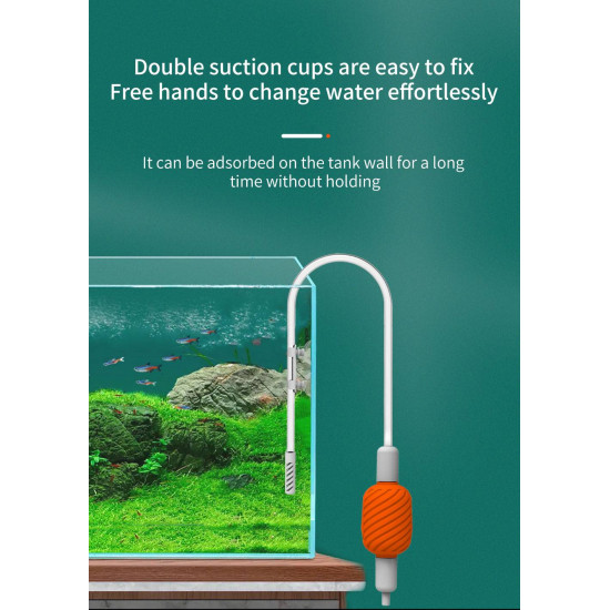 أداة تنظيف وشفط الماء للأحواض الصغيرة للمحترافين - Qanvee cleaning tank أداة تنظيف وشفط الماء للأحواض الصغيرة للمحترافين - Qanvee cleaning tank