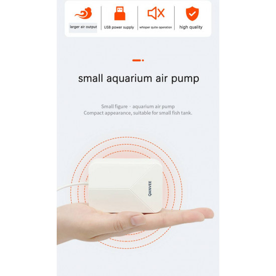 مجموعة حوض زجاجي مع مضخة هواء وفلتر وإضاءة نهرية - QANVEE aquarium