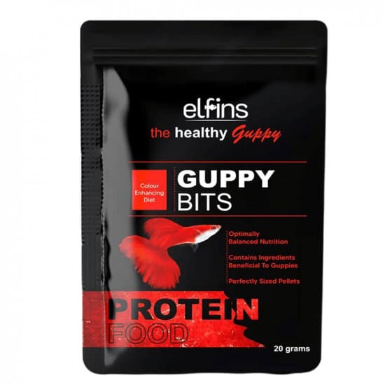 غذاء أسماك الجوبي والأسماك الإستوائية 20 جرام - elfins Guppy Bits غذاء أسماك الجوبي والأسماك الإستوائية 20 جرام - elfins Guppy Bits
