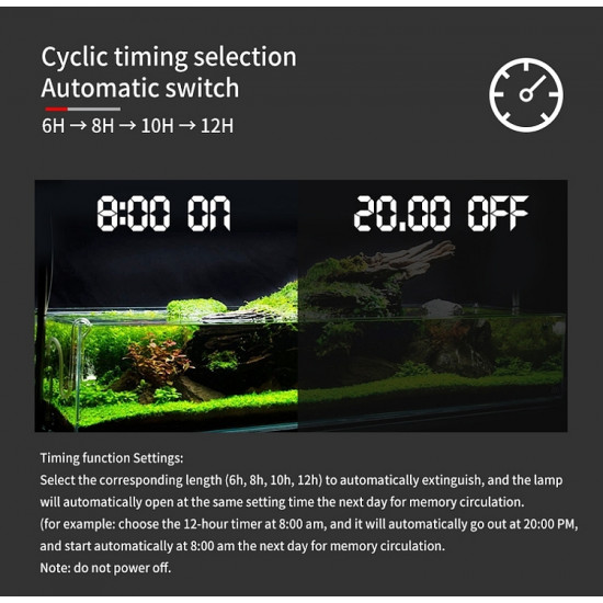 إضاءة مدمجة مع أستاند من الألمينيوم للأحواض النباتية المكعبة والدائرية - Week Aqua LED إضاءة مدمجة مع أستاند من الألمينيوم للأحواض النباتية المكعبة والدائرية - Week Aqua LED