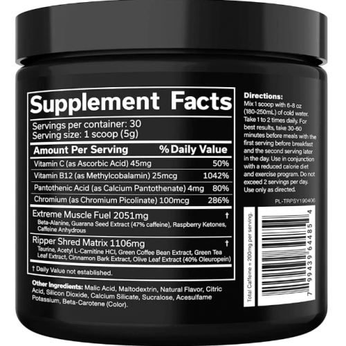 جي إن إكس سبورتس، ذا ريبر حارق الدهون، نكهة التوت الازرق، 150 جم (30 حصة) جي إن إكس سبورتس، ذا ريبر حارق الدهون، نكهة التوت الازرق، 150 جم (30 حصة)