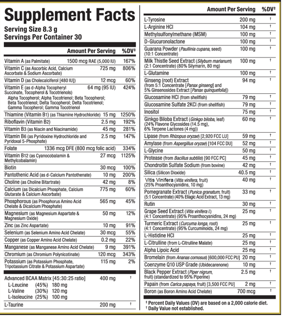 ملتي فيتامين فيتا ستاك نكهة البرتقال 30 سيرفينق 250 جرام ملتي فيتامين فيتا ستاك نكهة البرتقال 30 سيرفينق 250 جرام
