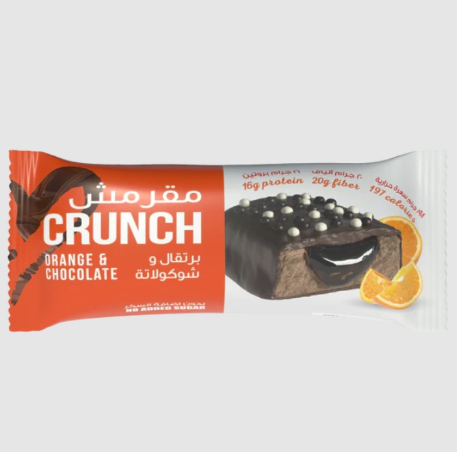 بروتين بار مقرمش مع حشوة الكراميل السائل مع المحلى 60 جرام بروتين بار مقرمش مع حشوة الكراميل السائل مع المحلى 60 جرام