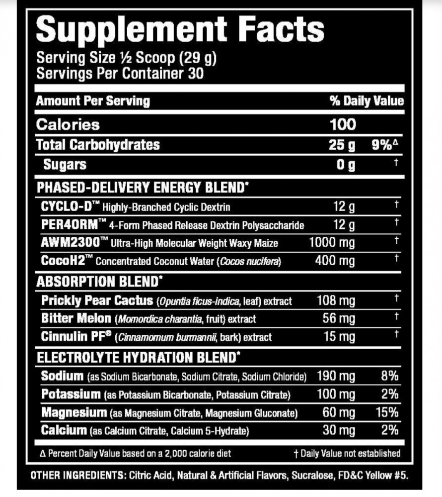 اول ماكس نوتريشن كاربيون+ مع إلكتروليتات (725 جم) نكهة التوت الازرق 25 سيرفينق