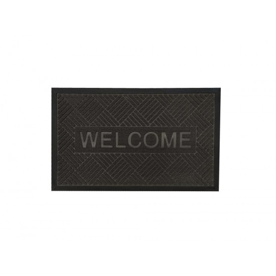 دعسات باب خارجي WELCOME رصاصي غامض