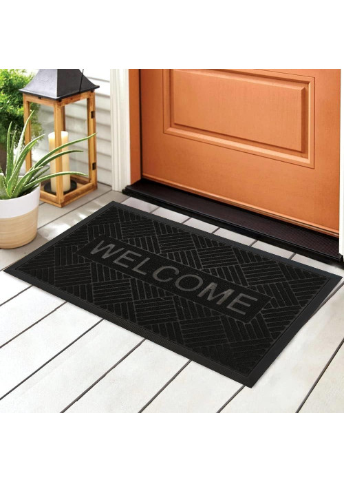 دعسات باب خارجي WELCOME لون اسود