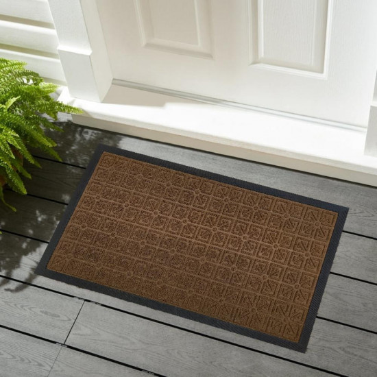 دعسات مزخرف باب خارجي لون بني