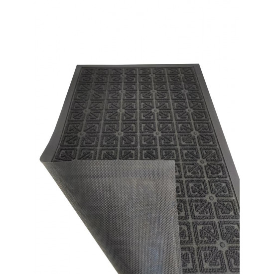 دعسات مزخرف باب خارجي لون اسود