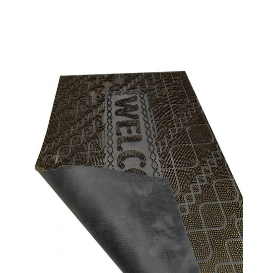 دعسات باب خارجي بارزة لون اسود ذهبي