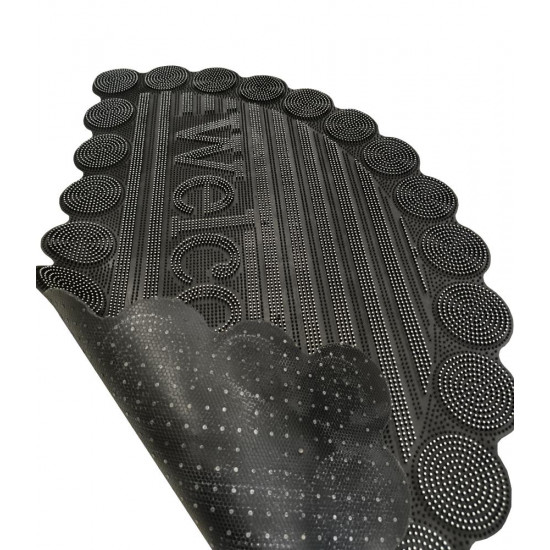 دعسات باب خارجي بارزة نصف دائري لون اسود 