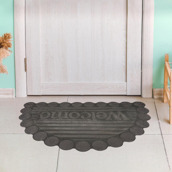 دعسات باب خارجي بارزة نصف دائري لون اسود 