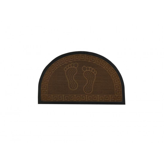 دعسات باب خارجي نصف دائري طبعة ارجل لون بني