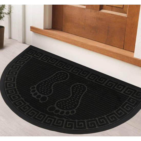 دعسات باب خارجي نصف دائري طبعة ارجل اسود