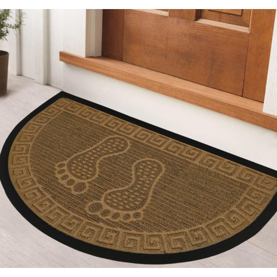 دعسات باب خارجي نصف دائري طبعة ارجل لون جملي