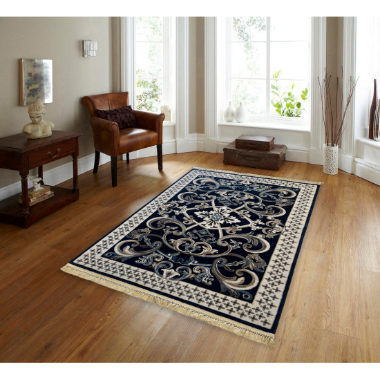 سجاد نقشة فرنسي لون كحلي