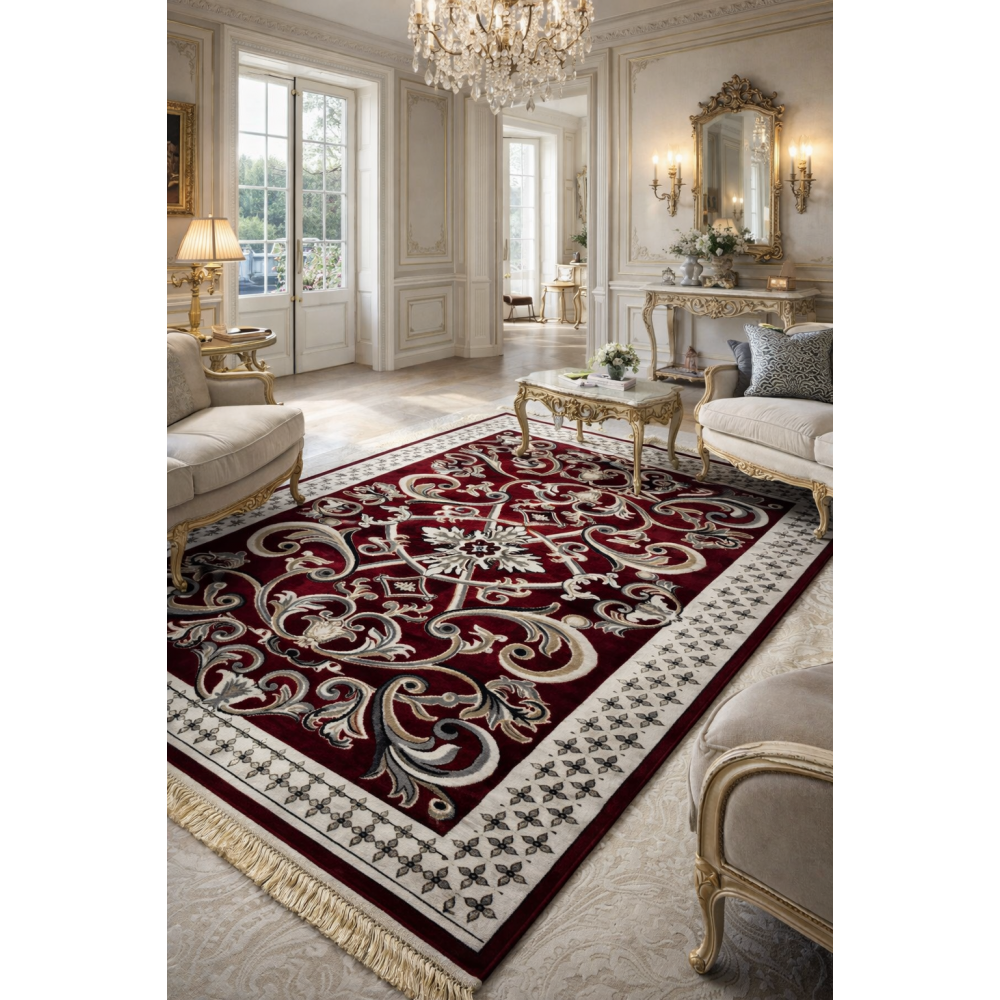 سجاد باریس نقشة فرنسي لون احمر