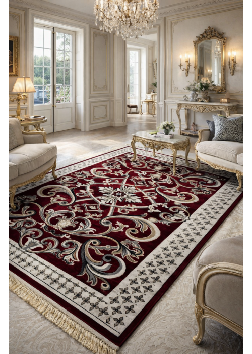 سجاد باریس نقشة فرنسي لون احمر