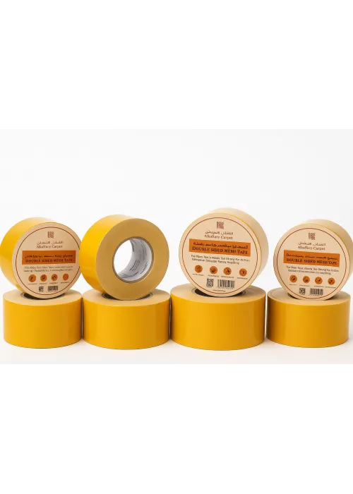 شريط لاصق مزدوج الجوانب عالي اللزوجة وشديد الالتصاق - مثالي للسجاد والجلد والجدران والأرضيات