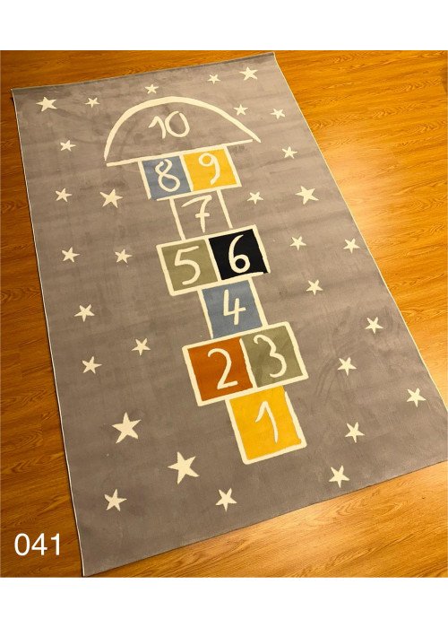 سجاد اطفال لعبة الارقام لون رصاصي سجاد اطفال لعبة الارقام لون رصاصي