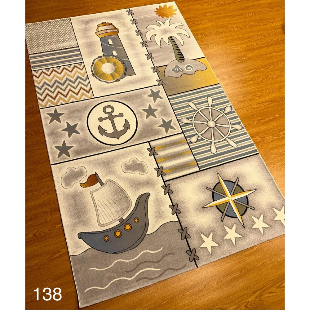 سجاد اطفال قراصنة لون رصاصي سجاد اطفال قراصنة لون رصاصي