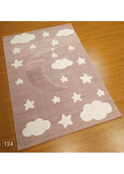 سجاد اطفال نجوم وغيوم لون وردي فاتح سجاد اطفال نجوم وغيوم لون وردي فاتح