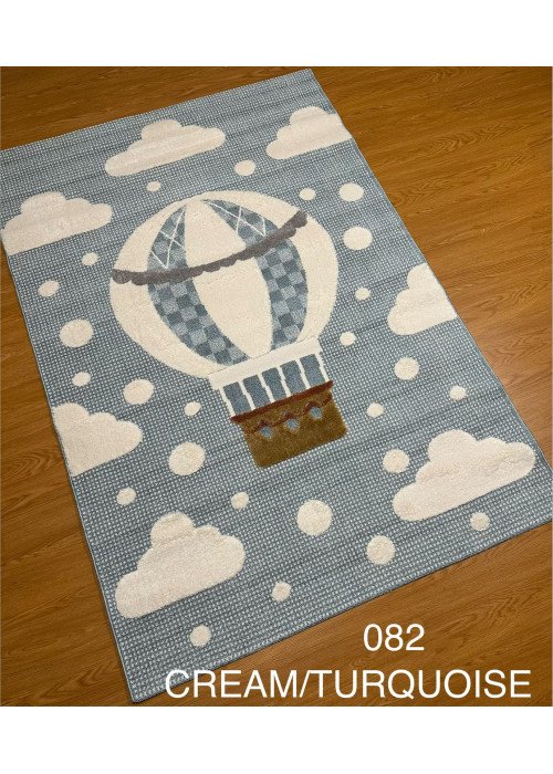 سجاد اطفال منطاد لون ازرق 