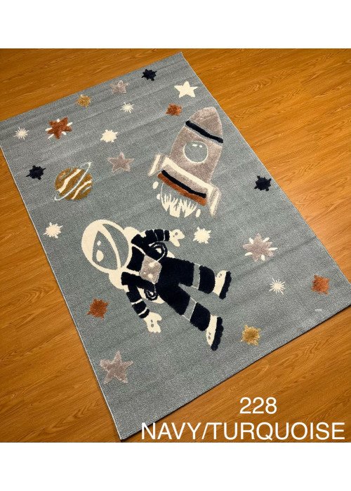 سجاد اطفال فضاء لون ازرق