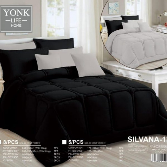 طقم مفارش سرير سيلفانا 8 قطع طقم مفارش سرير سيلفانا 8 قطع