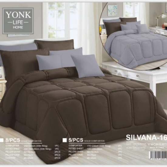 طقم مفارش سرير سيلفانا 8 قطع طقم مفارش سرير سيلفانا 8 قطع